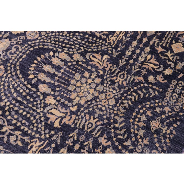 Classic Ziegler Gray Beige Hand-Knotted Wool Rug - 11'9'' X 14'7'' For Sale In New York - Image 6 of 8