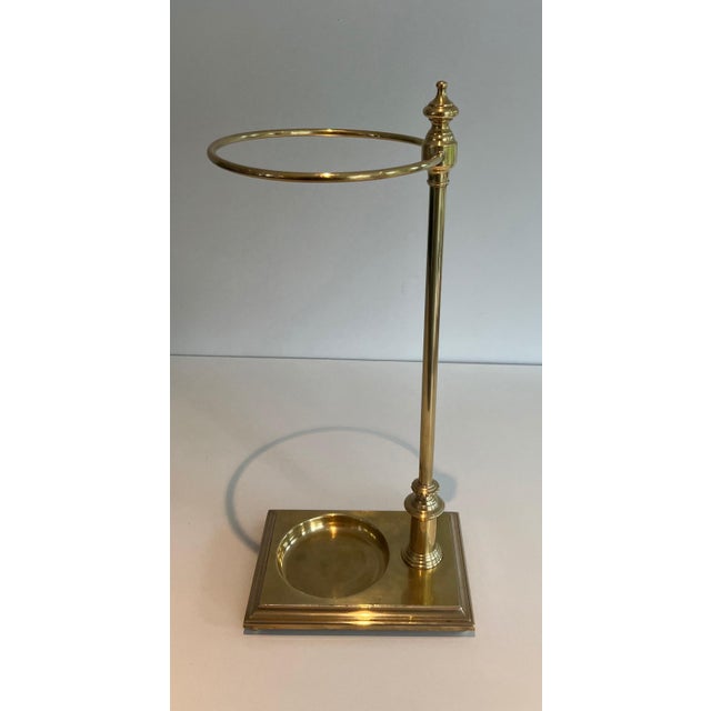 1970s 1970s Neoclassical style brass umbrella stand For Sale - Image 5 of 12