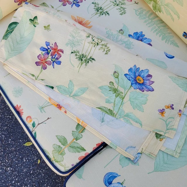 Vintage Botanical Print Loveseat in Waverly “Second Spring” Upholstery, Century Furniture For Sale - Image 13 of 15