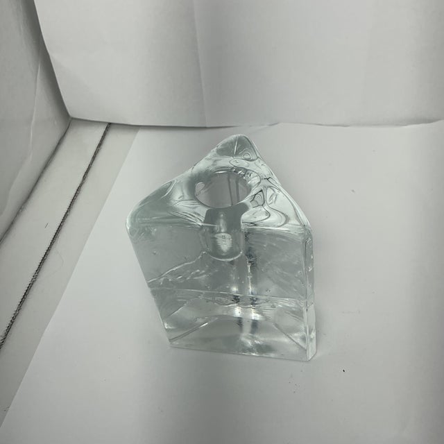 vintage triangle shaped candlestick from the Arkipelago series. Made of clear crystal cast glass, they have an amazing...