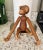 Boho Chic Vintage Teak Wood Articulated Toy Monkey From Denmark For Sale - Image 3 of 6