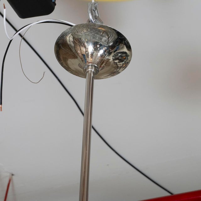 Tiered glass prism chandelier by Venini For Sale - Image 10 of 10