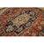 Textile 1880s Square Antique Red Geometric Anchor Medallion Persian Serapi Rug For Sale - Image 7 of 9