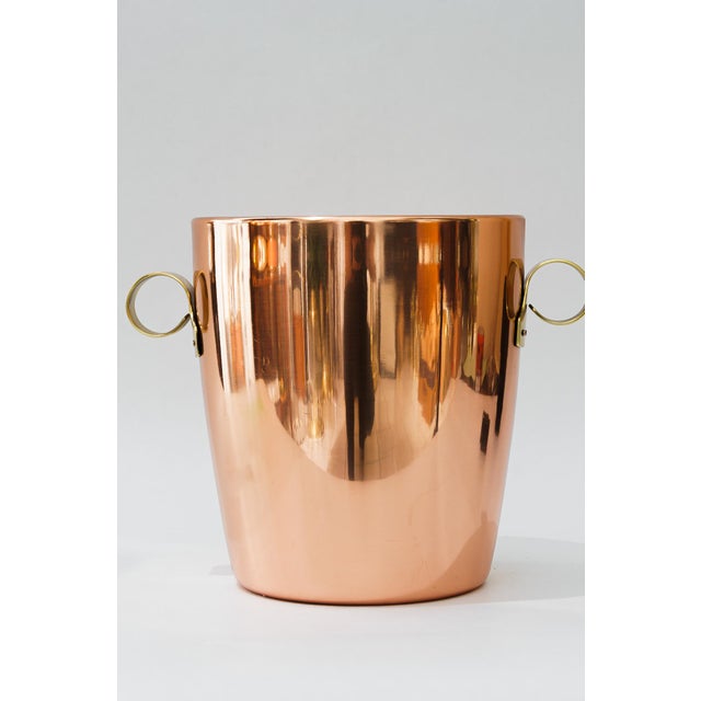 Copper Wine Cooler with Brass Handles, Schwitzerland, 1920s For Sale - Image 10 of 15