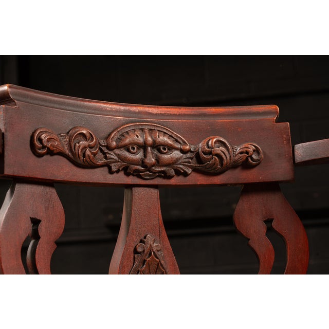 Victorian Late 19th Century Victorian Mahogany Corner Chair For Sale - Image 3 of 4