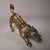 Metal Antique Chinese Bronze Gold-Inlaid Mythical Beast (Wolf/Dog) Sculpture For Sale - Image 7 of 10