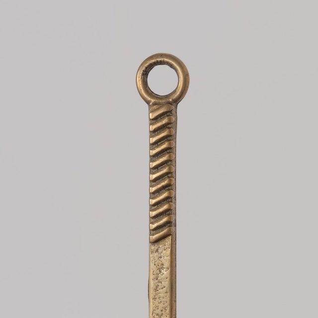 Metal 1950s French Brass Tennis Bottle Opener For Sale - Image 7 of 9