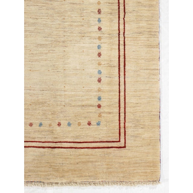 Vintage Hand-Knotted Persian Gabbeh Rug 9'10" X 12'9" For Sale - Image 4 of 6