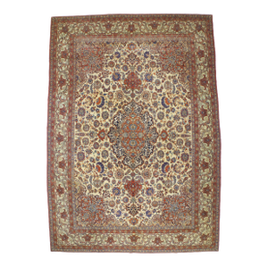 Extremely Fine Vintage Persian Isfahan Rug 10’0" X 15’2”