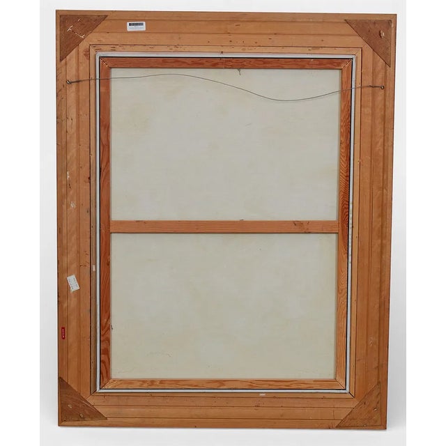 Late 20th Century Late 20th Century Large "Which Do You Love Best?" Style Oil Painting in Giltwood Frame For Sale - Image 5 of 8