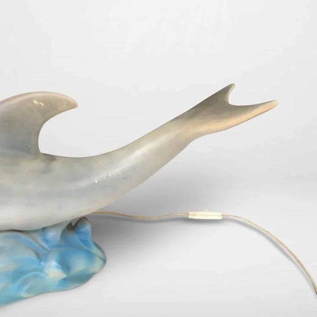 1990s Vintage Children's Dolphin Lamp, 1990s For Sale - Image 5 of 8