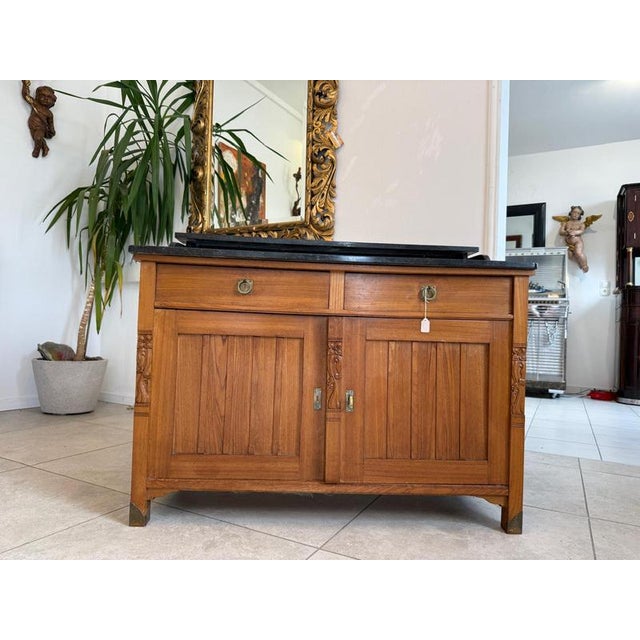 Art Nouveau Sideboard/Vanity Unit, Original Dimensions: Height x Width x Depth 86/74 x 109 x 55 cm. Authentic Art Nouveau...