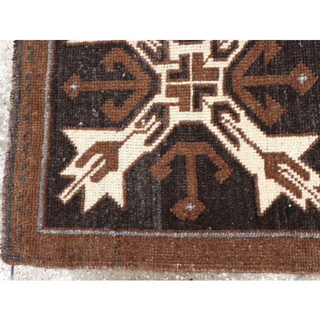 Mid 20th Century Galerie Shabab Collection Mid-20th Century Turkish Anatolian Throw Rug For Sale - Image 5 of 8