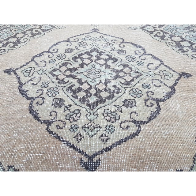 Vintage Turkish Oushak Gallery Rug, Wide Runner 4'8" X 12'10" For Sale - Image 9 of 12