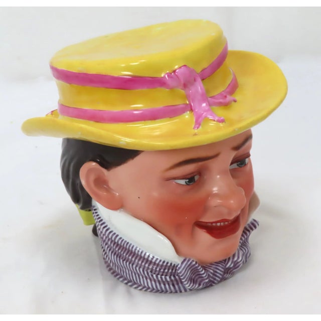 Antique Victorian French Paris Porcelain Figurative Dandy Charactor Humidor - Tobacco Jar For Sale - Image 13 of 13