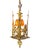 Brass 1920s Spanish Revival Foyer or Hallway Light With Original Gold Brass Finish #2615 For Sale - Image 8 of 18