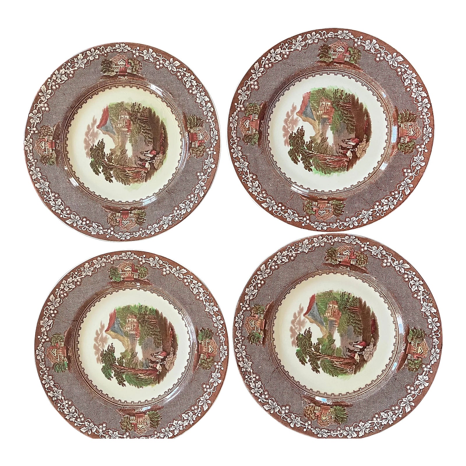 1950s Royal Stafford Jenny Lind Dinner Plates Chairish