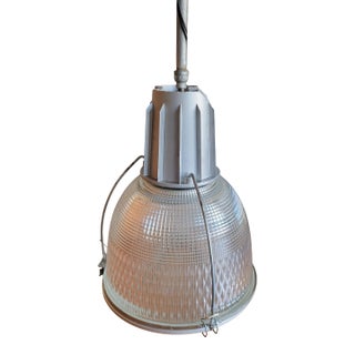 1990s Large Prismatic Ceiling Pendant Light From Holophane For Sale