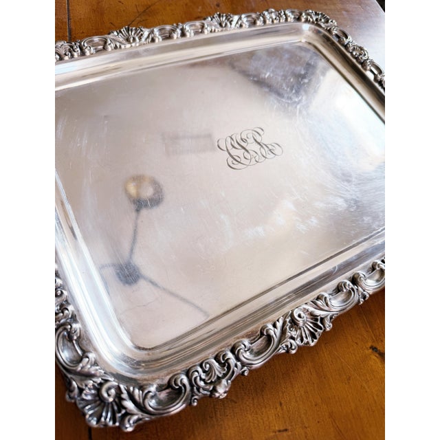 Antique Silver Plated Tiffany & Co Serving Tray For Sale In New York - Image 6 of 6