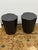 Global Views Global Views Black Trunk Stools, Pair For Sale - Image 4 of 12