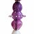Modernist Sculptural Green, Pink and Amber Glass Floor Lamp, 2000 For Sale - Image 3 of 10