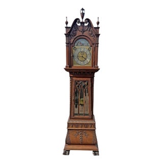 Antique Tiffany & Co. Grandfather Clock Tall Case Clock by Walter Durfee For Sale