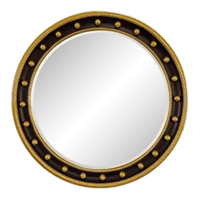 Friedman Brothers The NEw Biltmore Round Mirror in Classic Gold - 36" For Sale