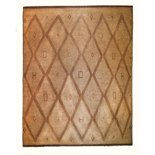 Vintage Berber Tuareg Mat in Rush and Leather, 1971 For Sale - Image 11 of 11