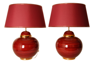Vintage Table Lamps in Ceramic by Kostka, 1970s, Set of 2