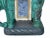 Blue Ceramic Handmade Chinese Green Blue Oriental Elephant Pedestal Figure For Sale - Image 8 of 8