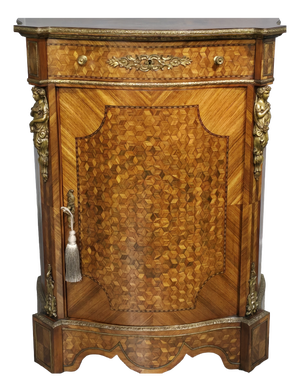 French Serpentine Side Cabinet, 1880s