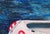Contemporary Moisés Villafuerte "Salvame" Blue, Pink, and Red Abstract Contemporary Seascape Painting with Texts, 2022 For Sale - Image 3 of 9