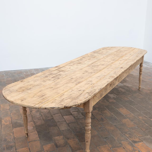Large Wooden Communal Table, 20th Century, 1900 For Sale - Image 11 of 12