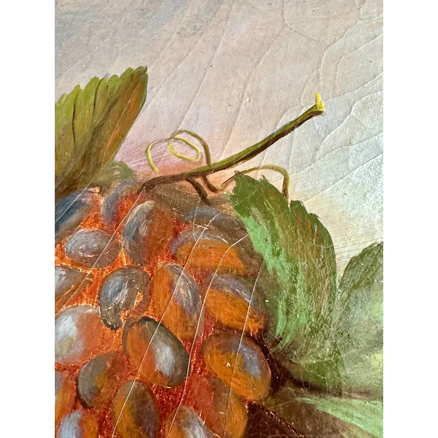 19th Century Oil on Canvas Fruit Still Life For Sale In Palm Springs - Image 6 of 16