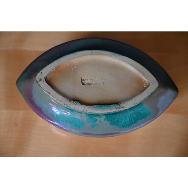 Ceramic Vintage Rambervillers Stoneware Planter with Glossy Glazes, 1940s For Sale - Image 7 of 10