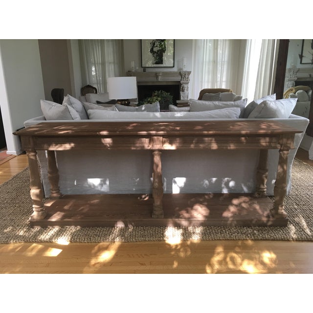 Restoration Hardware Distressed Rectory Console Table | Chairish