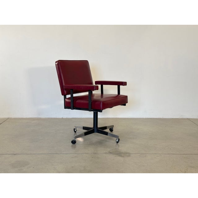 Vintage Swivel Chair and Office Chairs, 1960s, Set of 3 For Sale - Image 12 of 17