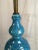 1960s Large Mid-Century Turquoise Lamp For Sale In Charleston - Image 6 of 9