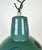 Mid-Century Modern Industrial Green Enamel Factory Lamp, 1960s For Sale - Image 3 of 16