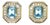 Christian Dior Blue Crystal & Rhinestone Gold Plated Earrings, 1980's For Sale