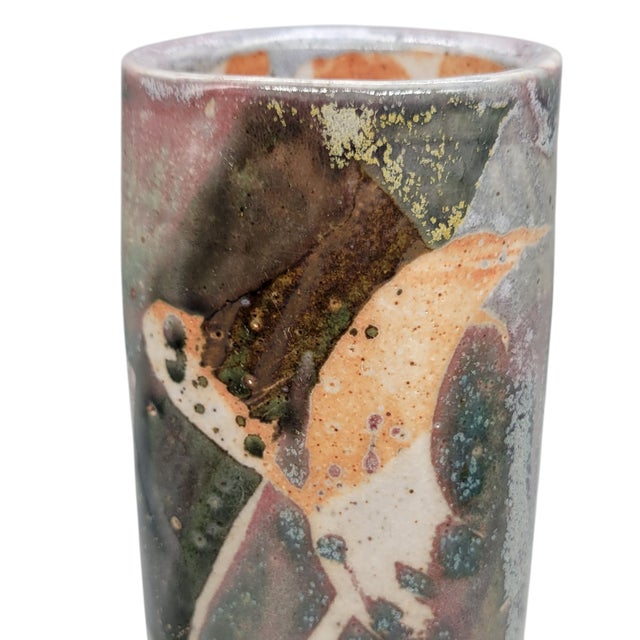Contemporary Late 20th Century Don Curreri Art Pottery Vase For Sale - Image 3 of 15