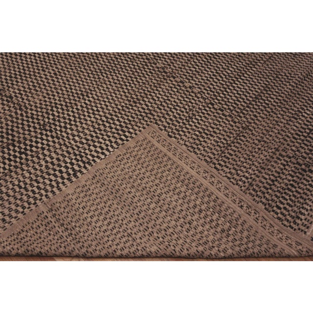 Early 21st Century Large Geometric Checkerboard Modern Rug For Sale - Image 5 of 7