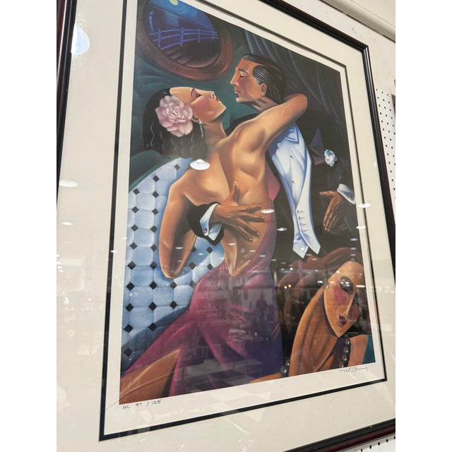 Ted Young Dancer (Tango) Hors Commerce Lithograph HC 97/125 36x30 This extremely rare addition by Ted Young offered to you...