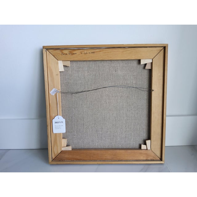 Vintage Mid Century Still Life Oil Painting by Swedish Artist Paula Wilson For Sale - Image 11 of 12