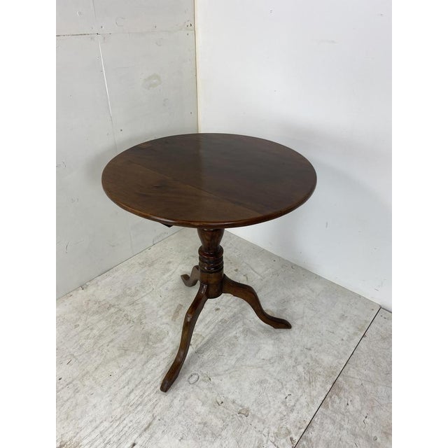 Antique George III Round Circular Tilt Top Centre Table For Sale - Image 10 of 10