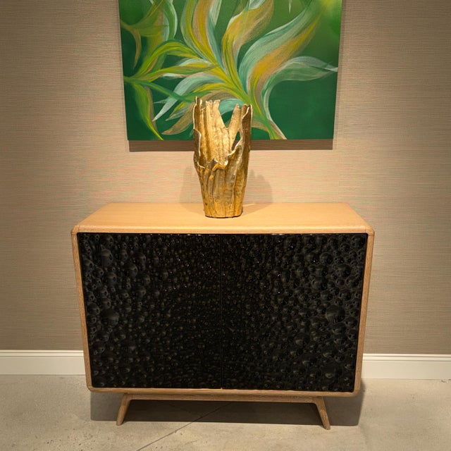 Stone Mid-Century Modern Accent Cabinet For Sale - Image 7 of 12