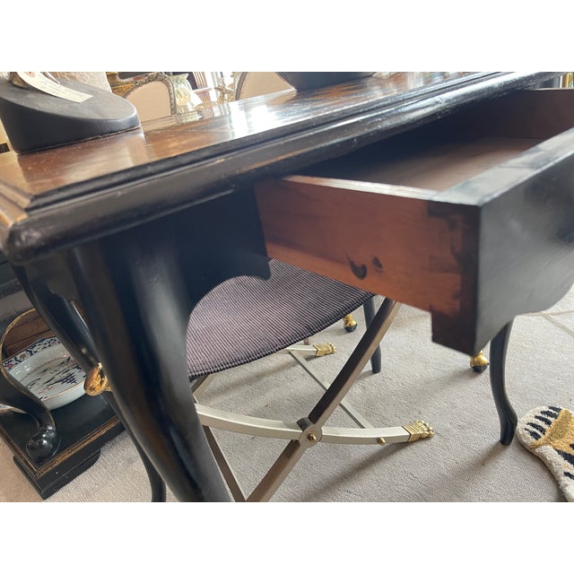 French 19Th. C. Louis XV Inlaid & Ebonised Game Table For Sale - Image 12 of 12