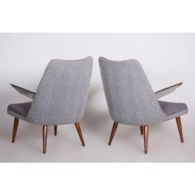 Set of Mid-Century Armchairs in Oak, Czech, 1950s For Sale - Image 6 of 13