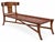 Mid-Century Modern Klismos Style Solid Walnut Chaise Lounge For Sale - Image 3 of 6
