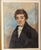 We are selling this finely painted American or English miniature watercolor portrait. This painting is very well done with...